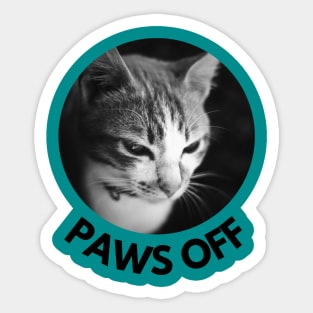 Paws Off V3 Sticker